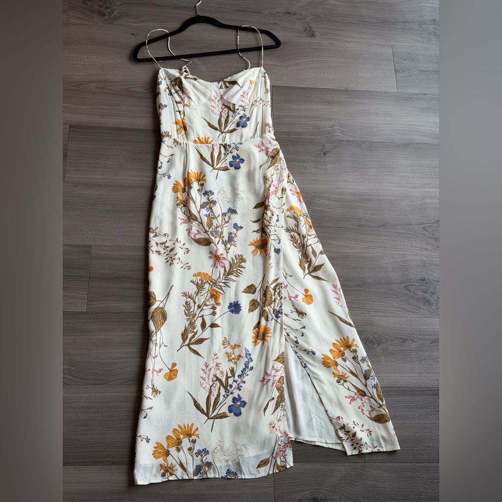 Reformation Cream Floral Dress | size 6